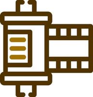 Film Roll Creative Icon Design vector