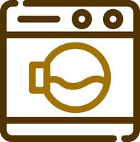 Washing Machine Creative Icon Design vector