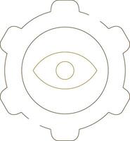 Eye Setting Creative Icon Design vector