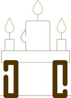 Candles Creative Icon Design vector