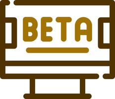 Beta Creative Icon Design vector