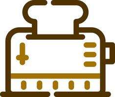 Toaster Creative Icon Design vector