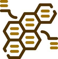 Alternating Hexagons Creative Icon Design vector