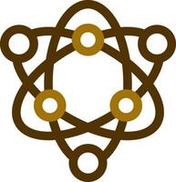 Atom Creative Icon Design vector