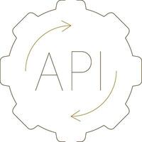 API Creative Icon Design vector