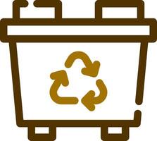 Recycling Bin Creative Icon Design vector