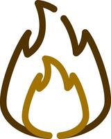 On Fire Creative Icon Design vector