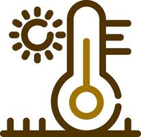 diseño de icono creativo de alta temperatura vector