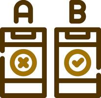 AB Testing Creative Icon Design vector