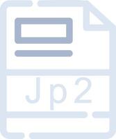 jp2 creativo icono diseño vector