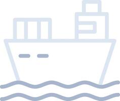 Cargo Ship Creative Icon Design vector