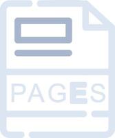 PAGES Creative Icon Design vector