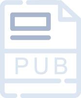 PUB Creative Icon Design vector