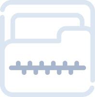Zip Folder Creative Icon Design vector