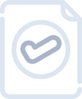 Valid Document Creative Icon Design vector