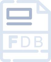 FDB Creative Icon Design vector