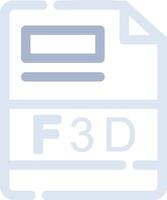 F3D Creative Icon Design vector