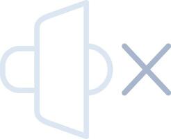 Mute Speaker Creative Icon Design vector