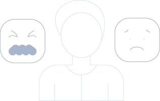 Using Emotions Creative Icon Design vector