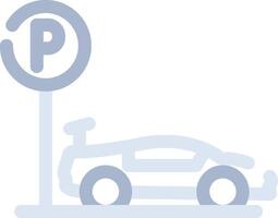 Parking Area Creative Icon Design vector