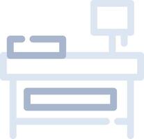 Bedside Table Creative Icon Design vector