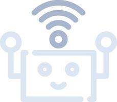 Robot Assistant Creative Icon Design vector