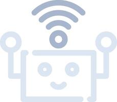 Robot Assistant Creative Icon Design vector