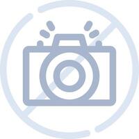 No Camera Creative Icon Design vector