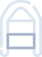 Inflatable Boat Creative Icon Design vector