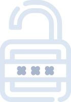 Lock Open Creative Icon Design vector