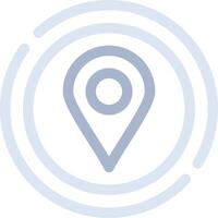 Location Pin Creative Icon Design vector