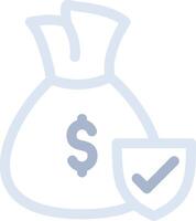 Money protection Creative Icon Design vector