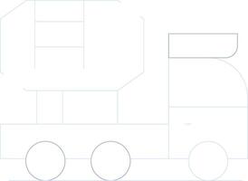 Mixer Truck Creative Icon Design vector