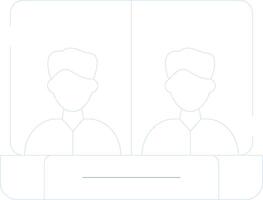 Online Meeting Creative Icon Design vector