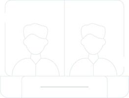 Online Meeting Creative Icon Design vector