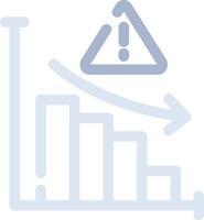 Market Risk Creative Icon Design vector