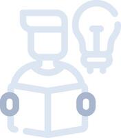 Self Learning Creative Icon Design vector