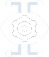 Robotics Eye Creative Icon Design vector