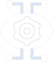 Robotics Eye Creative Icon Design vector