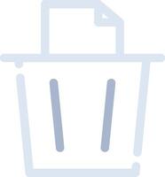 Paper Bin Creative Icon Design vector