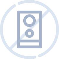 No Phone Creative Icon Design vector