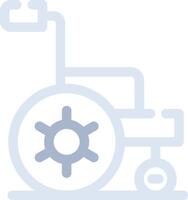 Wheelchair Creative Icon Design vector