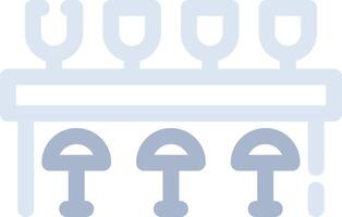 Bar Counter Creative Icon Design vector