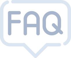 FAQ Creative Icon Design vector