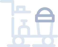 Cleaning Cart Creative Icon Design vector