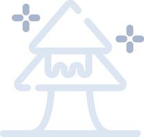 Snow Covered Tree Creative Icon Design vector