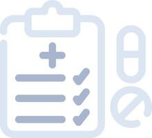 Medical Prescription Creative Icon Design vector