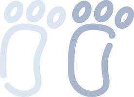 Footprint Creative Icon Design vector