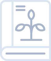 botánica libro creativo icono diseño vector