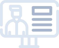 Online Lecture Creative Icon Design vector